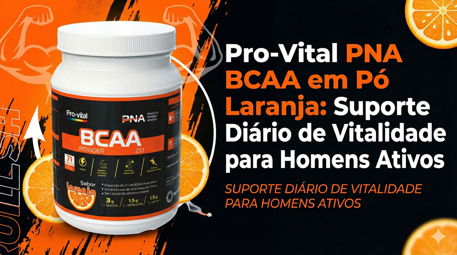 Pro-Vital PNA BCAA Powder Orange: Daily Vitality Support for Active Men