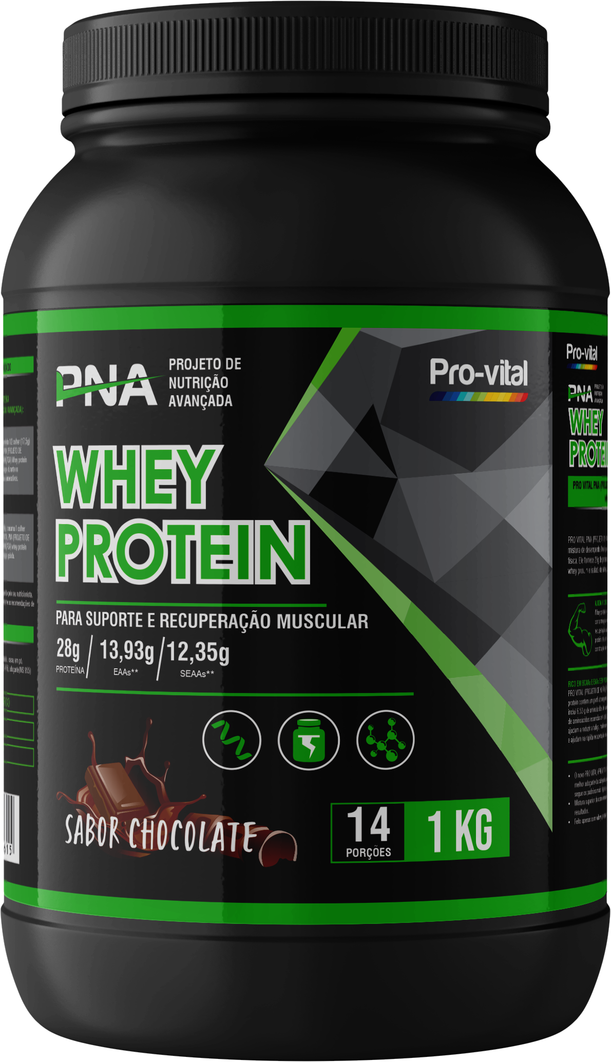 Pro-Vital PNA Whey Protein Pó 1kg - Chocolate - Pro-Vital