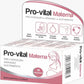 Vista detalhada da caixa Pro-vital Materna, suplemento alimentar multivitamínico e mineral essencial para a saúde da mãe e do bebé.