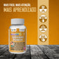 Infográfico Cérebro Power: ajuda no foco, aumenta a atenção e melhora o aprendizado; fórmula sem glúten, sem gordura e com coloração natural.