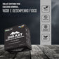 Benefícios do Shilajit para o equilíbrio hormonal e desempenho físico; produto vegano, sem glúten e sem açúcar adicionado.