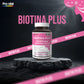 Suplemento Biotina Plus 10.000 mcg e Ácido Fólico 800 mcg Pro-vital, ideal para fortalecer o cabelo e as unhas, embalagem de 30 comprimidos.