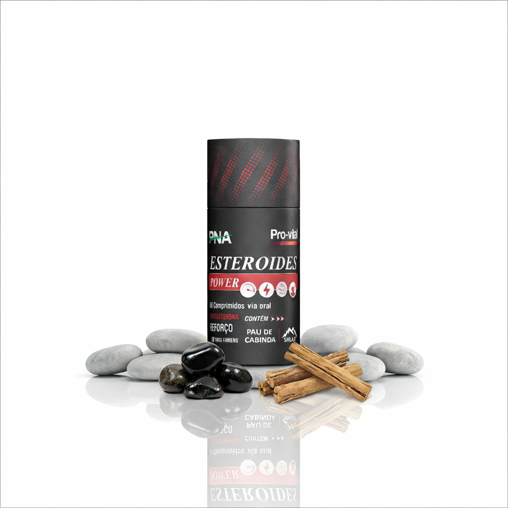 Suplemento masculino Esteroides Power para suporte hormonal com ingredientes naturais