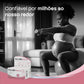 Mulher grávida a exercitar-se com bola de pilates ao lado do multivitamínico Pro-vital Materna, suplemento pré-natal confiável em Angola.