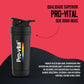 Shaker Pro-Vital de alta qualidade e resistência, desenvolvido para uso diário intenso com fecho hermético para evitar fugas.