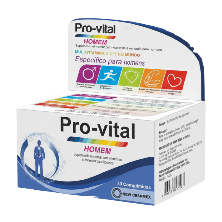 Pro-vital Homem supplement packaging on a white background