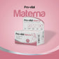 Embalagem do suplemento Pro-vital Materna para pré-conceção, gravidez e aleitamento, caixa de 30 comprimidos multivitamínicos.