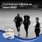 Pessoas a correr ao ar livre com o multivitamínico Pro-vital Homem, suplemento para energia e resistência física em Angola.